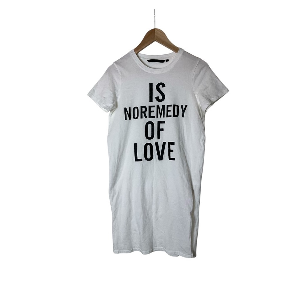 Silvian Heach Women White Short Sleeve Tunic Long T-Shirt S 1727